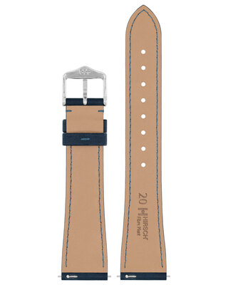 Cinturino naturale Hirsch Fibre Plant L 04299080-2, blu, fibre naturali, lunghezza L, Quick Release Limited Edition