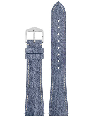 Cinturino naturale Hirsch Fibre Plant L 04299082-2, blu, fibre naturali, lunghezza L, Quick Release Limited Edition