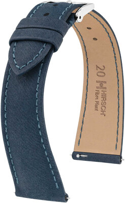 Cinturino naturale Hirsch Fibre Plant M 04299180-2, blu, fibre naturali, lunghezza M, sgancio rapido Edizione limitata