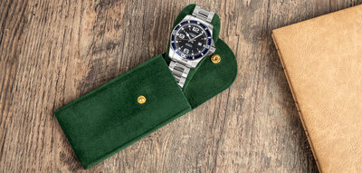 custodia per orologi Ricardo Varese, green