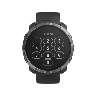 Polar Grit X2 Night Black, dimensione S-L