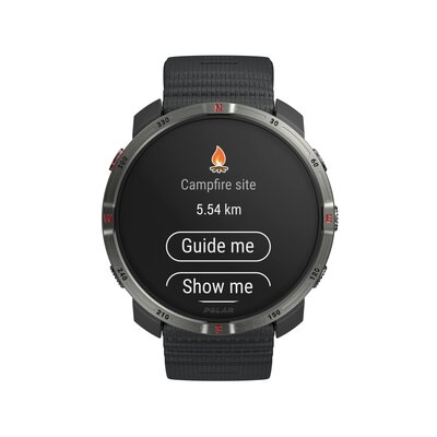 Polar Grit X2 Night Black, dimensione S-L