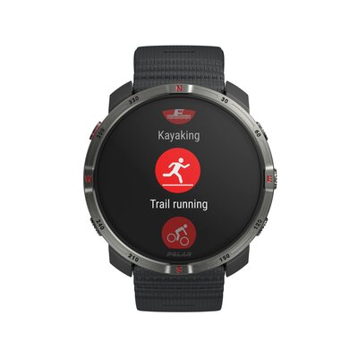 Polar Grit X2 Night Black, dimensione S-L