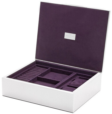 Scatola per orologi Wolf Silver 190001