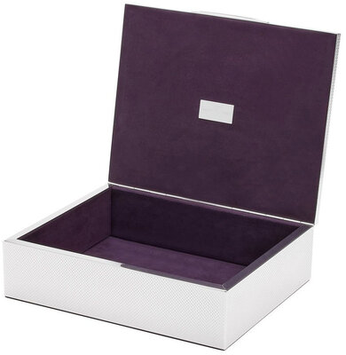 Scatola per orologi Wolf Silver 190001