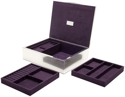 Scatola per orologi Wolf Silver 190001