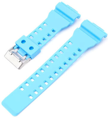 Cinturino Ricardo da 16 mm in plastica (per Casio G-Shock GA-100, GA-110, GD-120, GLS-100), blu V2