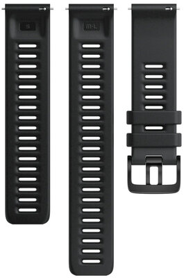 Cinturino in silicone Polar 20mm, nero, taglia S, M/L, Quick Release, a pagamento