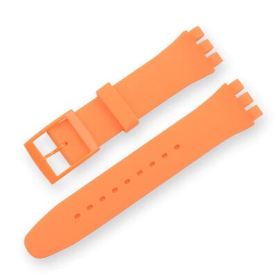 cinturino in silicone Ricardo Barletta (per Swatch), arancione
