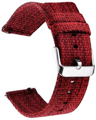 Cinturino in nylon Ricardo 20mm (pro Garmin Venu, Venu Sq, Venu Sq 2, Venu 2 plus aj.), rosso V2, Quick Release