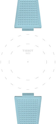 Cinturino in gomma Tissot T852.050.985 (per il modello Tissot PRX 40mm), blu