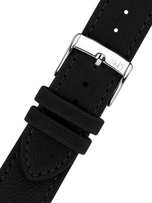 Cinturino in pelle Morellato Debussy 5806D95.019 M, nero, materiale riciclato