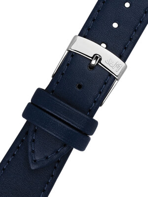 Cinturino in pelle Morellato Point 0112419.062 M, blu, materiale vegano