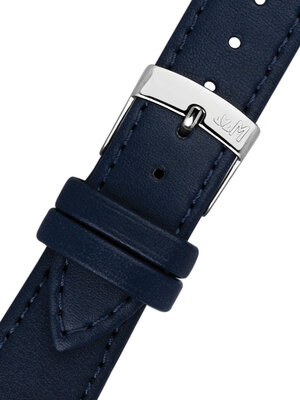 Cinturino in pelle Morellato Point 0112419.062 S, blu, materiale vegano