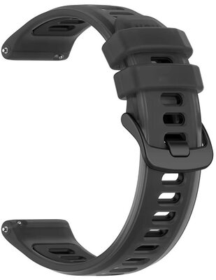 Cinturino in silicone Ricardo 20mm (pro Garmin Forerunner 570 (42mm) aj.), nero, Quick Release