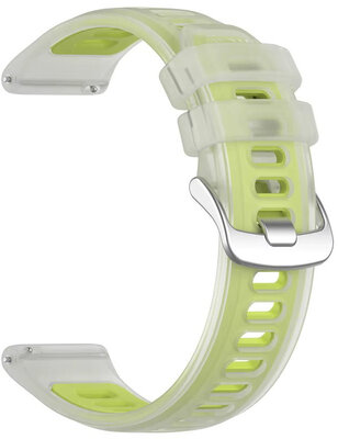 Cinturino in silicone Ricardo 20mm (pro Garmin Forerunner 570 (42mm) aj.), giallo, Quick Release