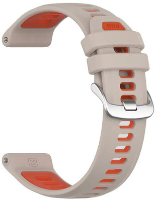 cinturino in silicone Ricardo Gressoney 22mm (per Garmin Forerunner 970), Gray/Orange