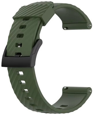 Cinturino in silicone Ricardo 24mm (pro Garmin Venu X1), verde, Quick Release
