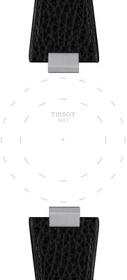 Cinturino in pelle Tissot T852.050.989 (per il modello Tissot PRX 40mm), nero, Quick Release