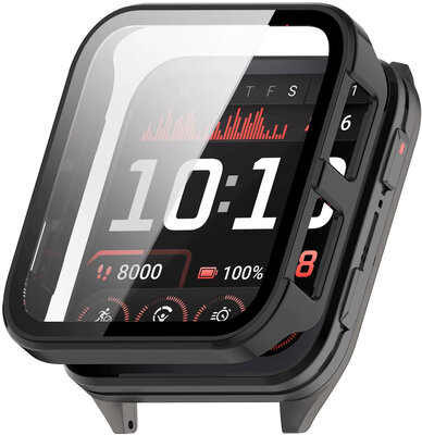 Cover protettiva (pro Garmin Venu X1), in plastica, nero + vetro