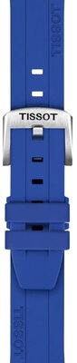 Cinturino in silicone T852.051.023 18mm, blu, Quick Release