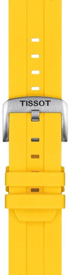 Cinturino in silicone Tissot T852.050.993 22mm, giallo, Quick Release