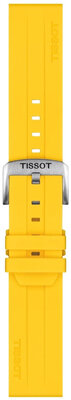 Cinturino in silicone Tissot T852.050.993 22mm, giallo, Quick Release