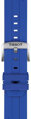 Cinturino in silicone Tissot T852.051.021 22mm, blu, Quick Release