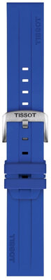 Cinturino in silicone Tissot T852.051.021 22mm, blu, Quick Release