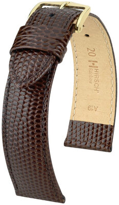 Cinturino in pelle Hirsch Rainbow L 12322610NQ-1, marrone, pelle di vitello, lunghezza L