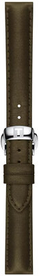 Cinturino in pelle Tissot T852.046.066 15mm, verde, Quick Release