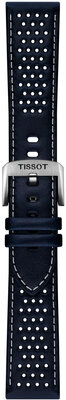 Cinturino in pelle Tissot T852.051.015 22mm, blu, Quick Release