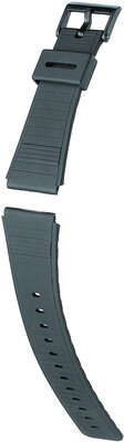 Cinturino in silicone Hirsch Expedition L 46468850-5, nero, lunghezza L