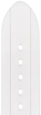 Cinturino in silicone Hirsch Jelly L 40818800-2, bianco, lunghezza L