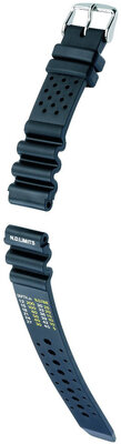 Cinturino in silicone Hirsch Pro Diver XL 40908850-2, nero, lunghezza XL