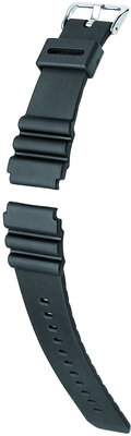 Cinturino in silicone Hirsch Sumo L 46488850-2, nero, lunghezza L