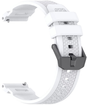 Cinturino in silicone Ricardo 24mm (pro Garmin Venu X1), bianco, Quick Release