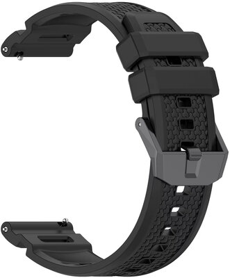 Cinturino in silicone Ricardo 24mm (pro Garmin Venu X1), nero, Quick Release