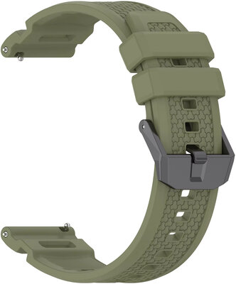 Cinturino in silicone Ricardo 24mm (pro Garmin Venu X1), verde, Quick Release