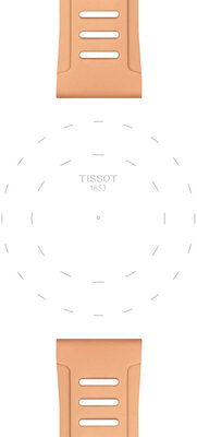Cinturino in silicone Tissot T852.050.298 21mm, beige