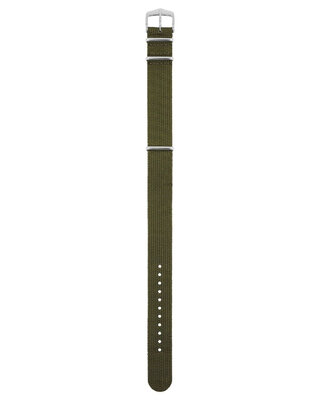 Cinturino in tessuto Hirsch Rush Recycle XL 40536040-2, verde, lunghezza XL