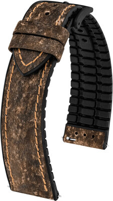 Cinturino in pelle Hirsch Stone L 0925044010-5, marrone, lunghezza L, sgancio rapido
