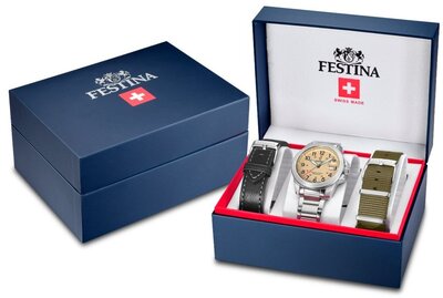 Festina Swiss Made Field 20081/1 (+ 2 cinturini di ricambio)