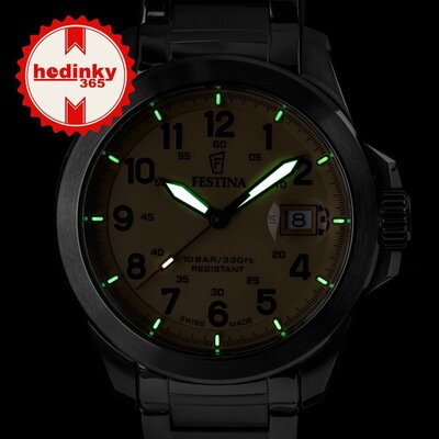 Festina Swiss Made Field 20081/1 (+ 2 cinturini di ricambio)