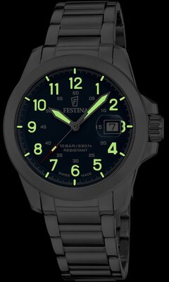 Festina Swiss Made Field 20081/2 (+ 2 cinturini di ricambio)