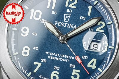 Festina Swiss Made Field 20081/2 (+ 2 cinturini di ricambio)
