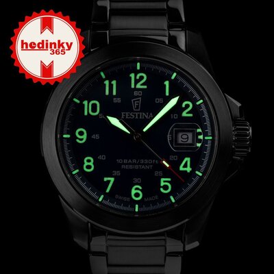 Festina Swiss Made Field 20081/2 (+ 2 cinturini di ricambio)