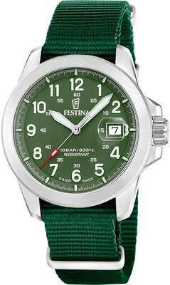 Festina Swiss Made Field 20081/3 (+ 2 cinturini di ricambio)