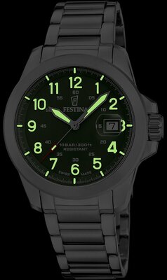 Festina Swiss Made Field 20081/3 (+ 2 cinturini di ricambio)