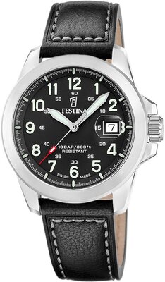 Festina Swiss Made Field 20081/4 (+ 2 cinturini di ricambio)